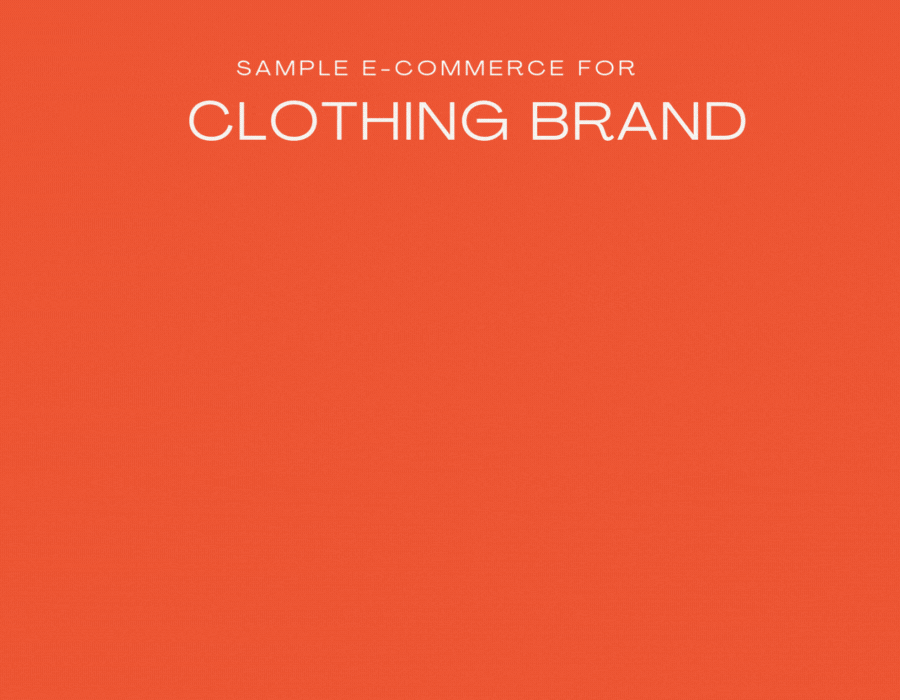 12.E-commerce website for clothing brand