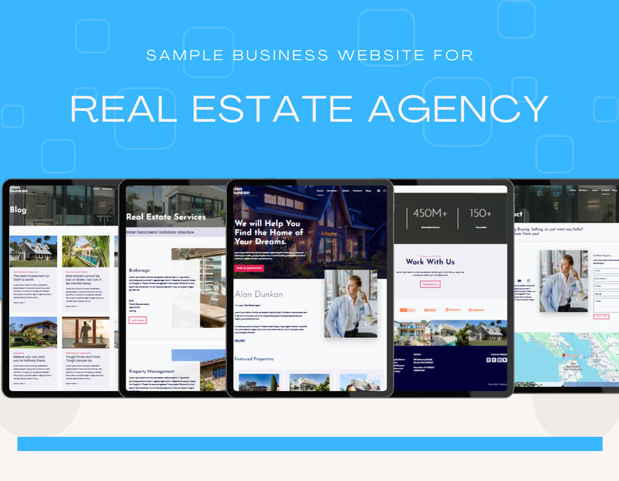 9.Business website for real estate agency