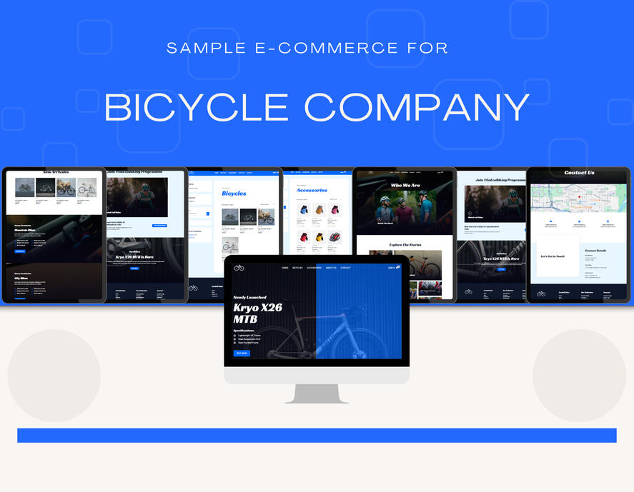 8.E-commerce website for bicycle business