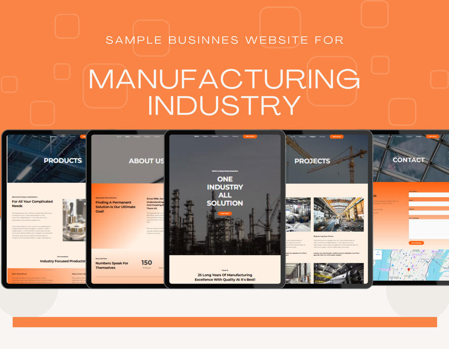 10.Business website for manufacturing industry