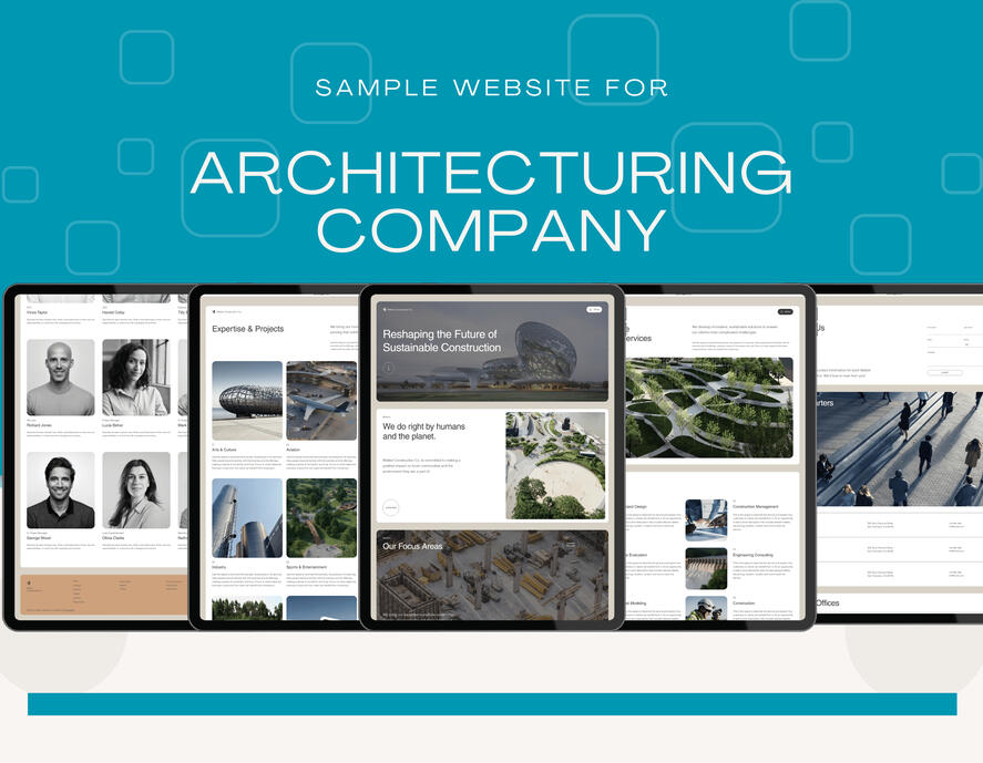 13.Business website for architecture company