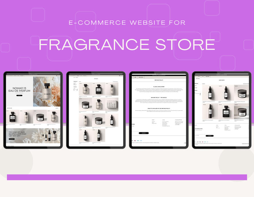 14.E-commerce website for fragrance store